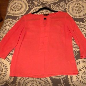 Bright pink blouse